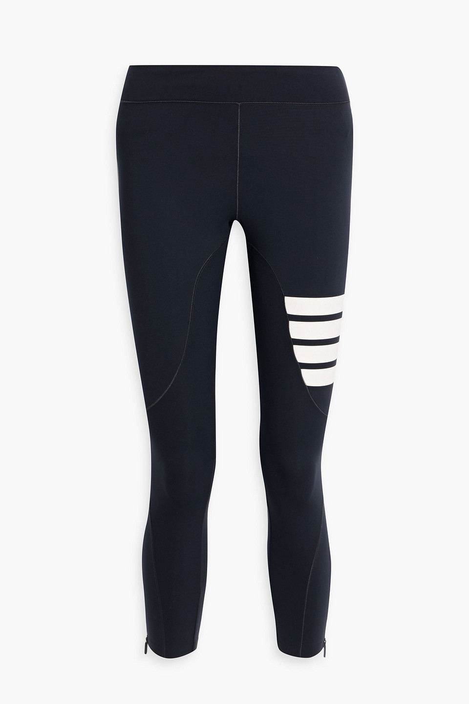 Thom Browne 4-bar Compression Leggings In Blue