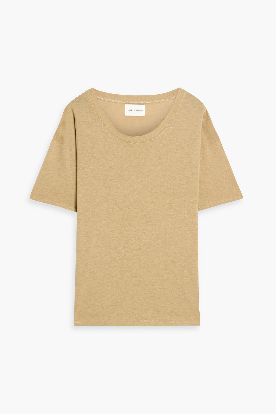 loulou de saison - ezra slub jersey t-shirt - neutral - xs