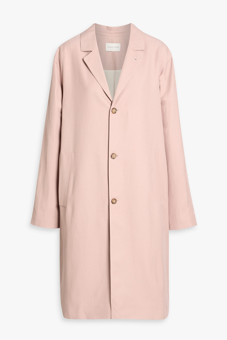 Loulou De Saison Menja Twill Coat In Pink