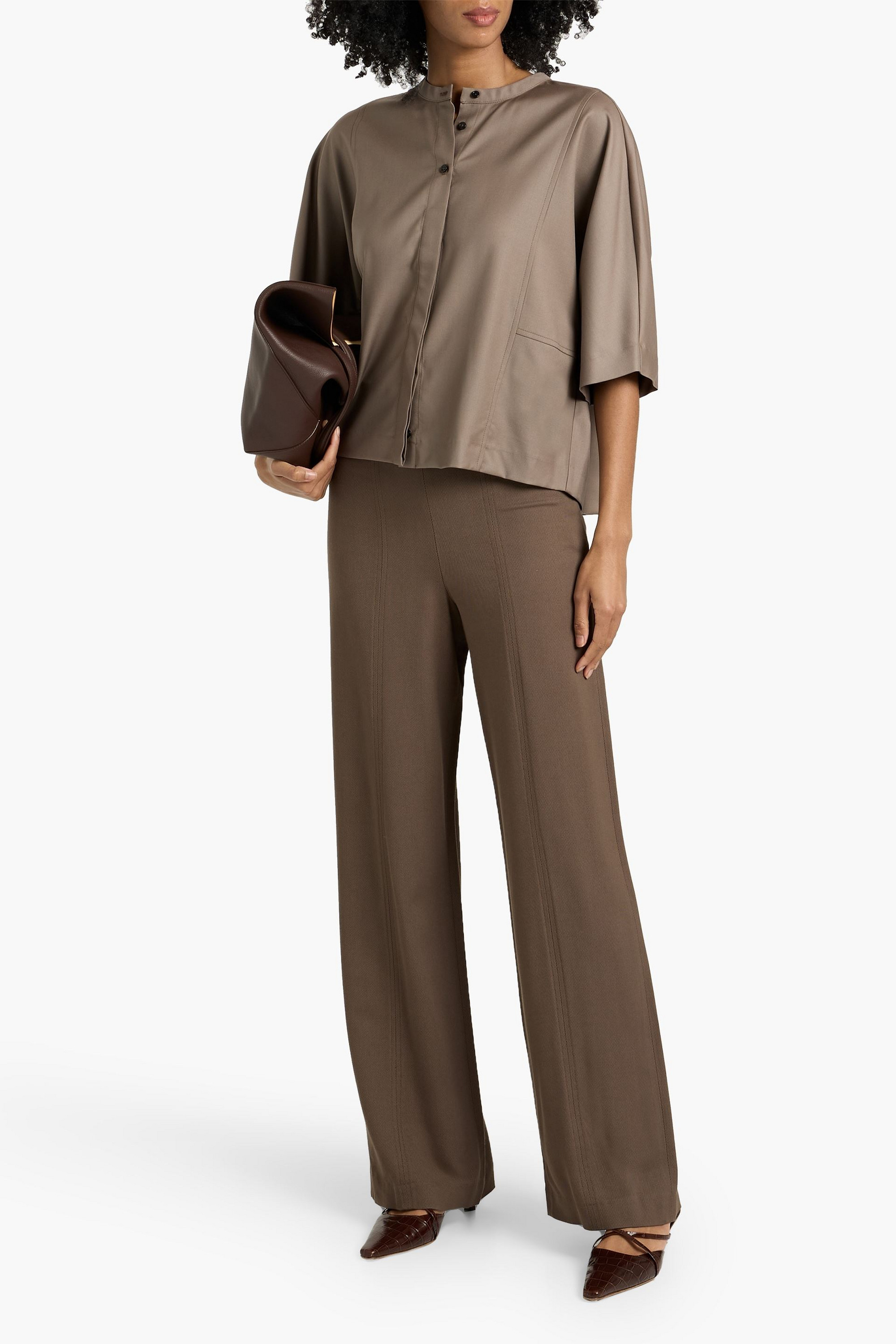 Loulou Studio Aylin wool-twill shirt