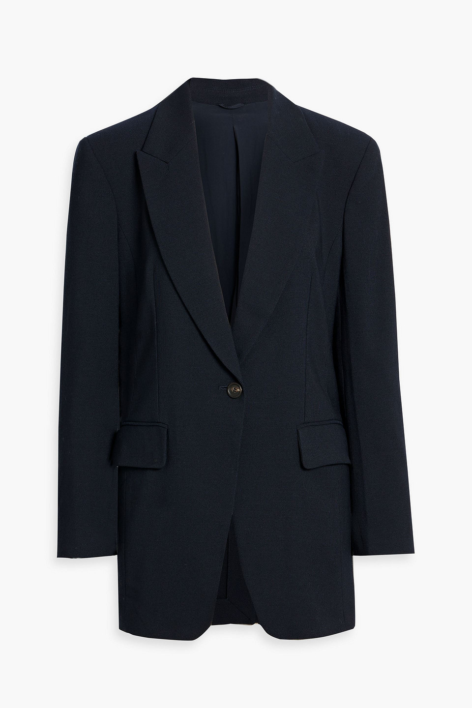 Brunello Cucinelli Wool-twill Blazer In Blue