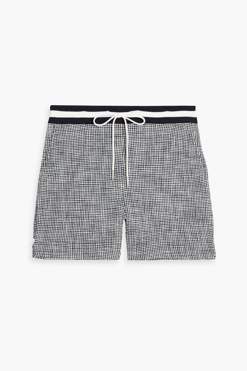 Thom Browne Cotton-blend Tweed Shorts In Blue