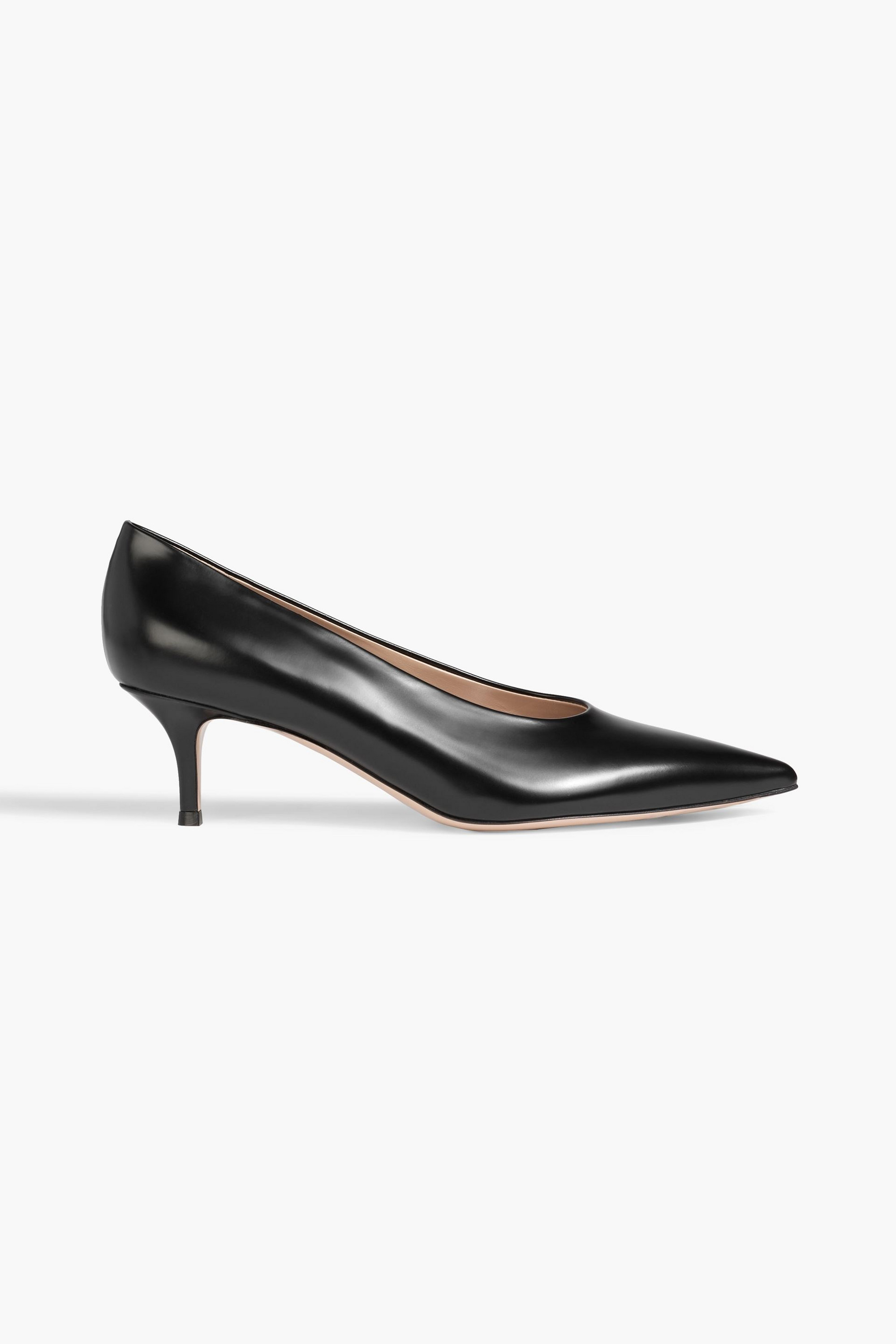 GIANVITO ROSSI Glossed-leather pumps