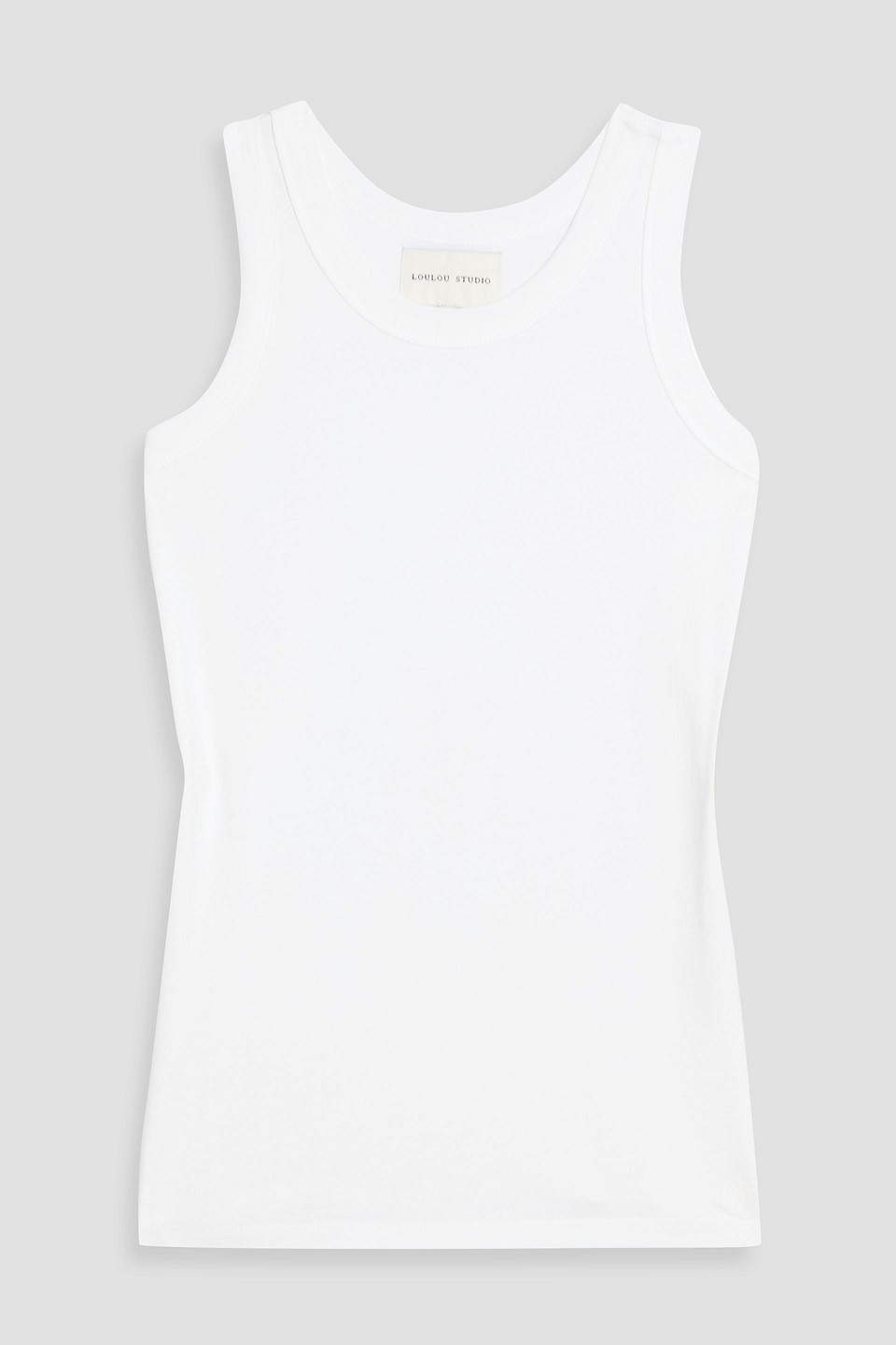 Loulou De Saison Poso Pima Cotton-jersey Tank In White