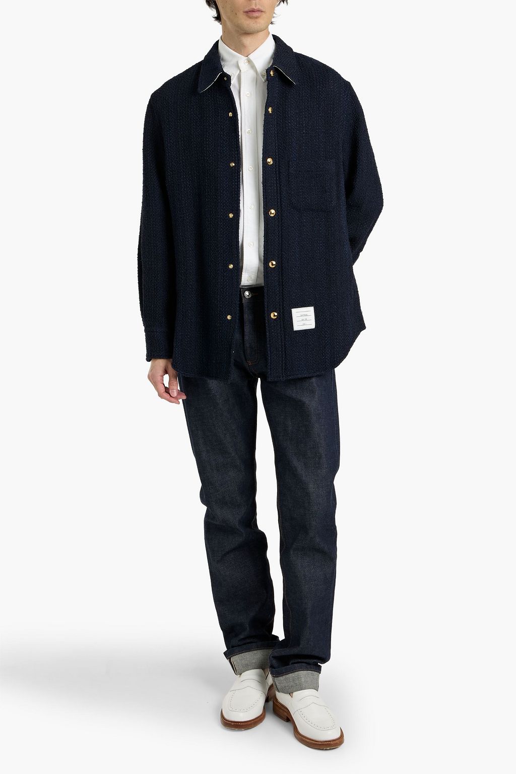 THOM BROWNE Cotton-blend tweed jacket | THE OUTNET