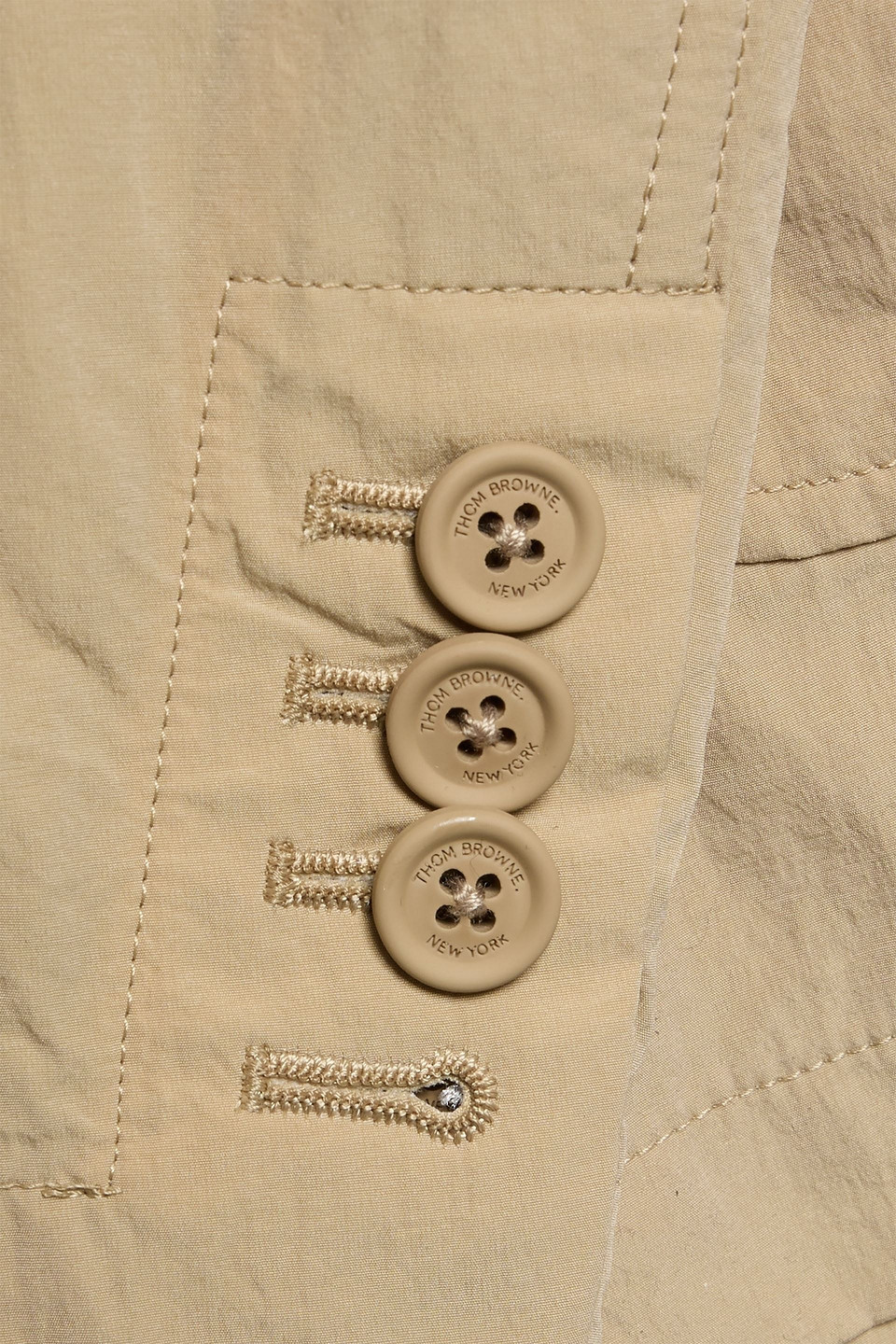 Thom Browne Shell Blazer In Nude