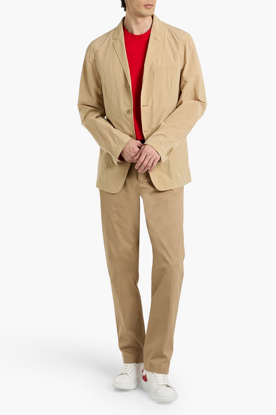 Thom Browne Shell Blazer In Nude