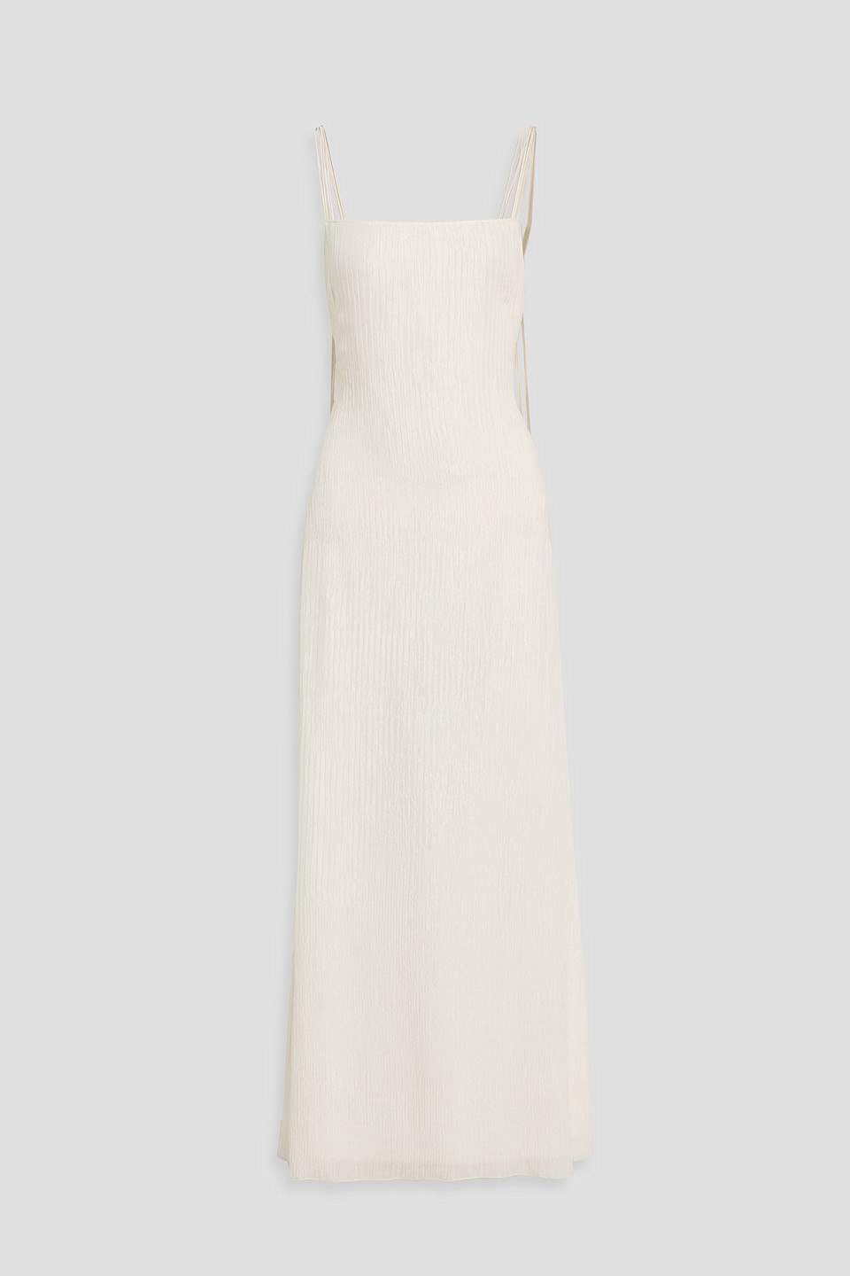 Gabriela Hearst Avebury Silk-jacquard Maxi Dress In White