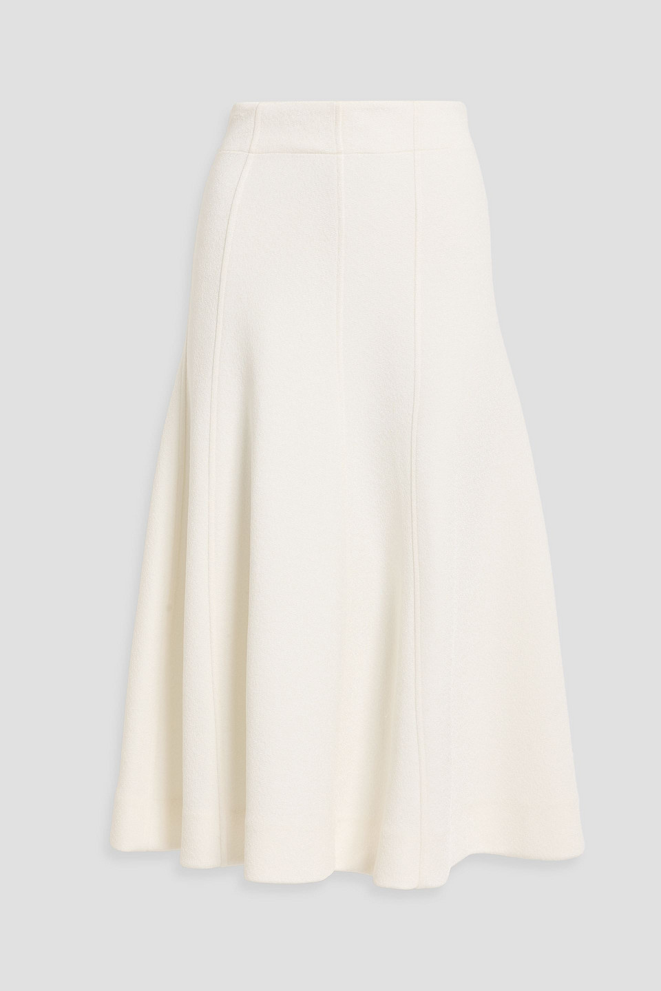 jil sander - crepe midi skirt - white - fr 34
