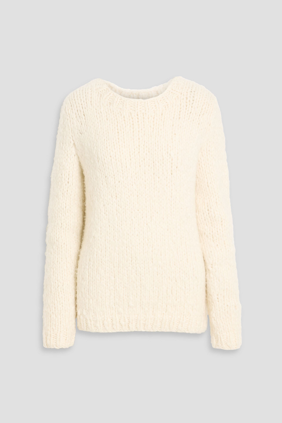 Gabriela Hearst Lawrence Bouclé-knit Cashmere Sweater In White