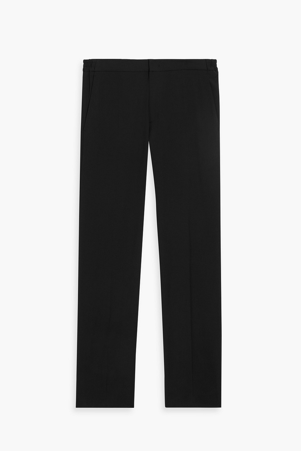 Sandro Mens Black High-rise Stretch-jersey Trousers Xl In Black