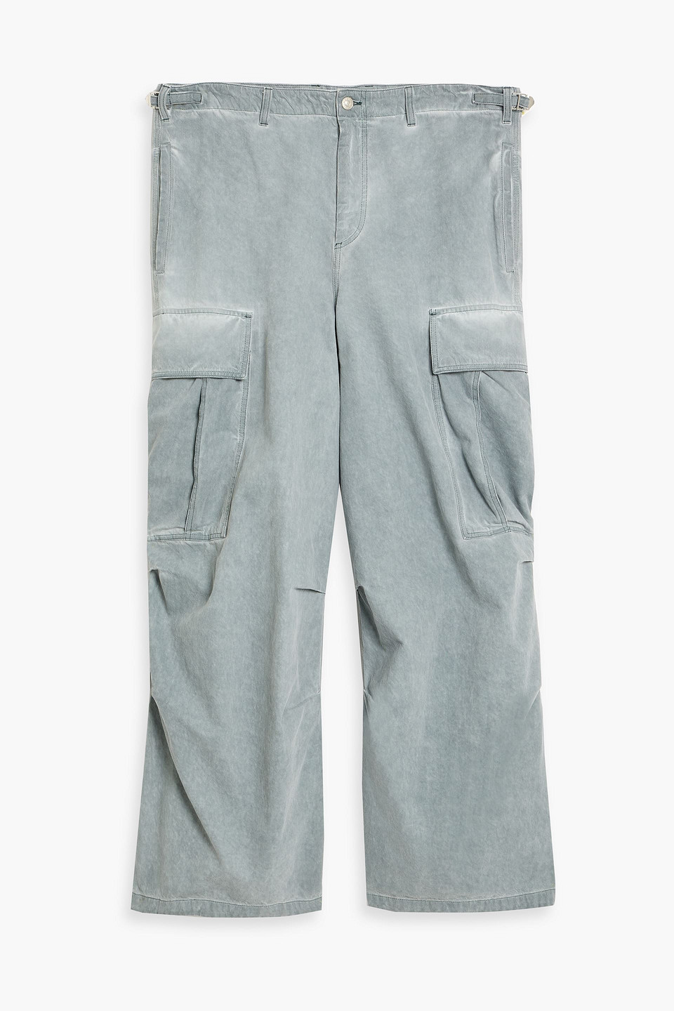 Marni Denim Cargo Jeans In Gray