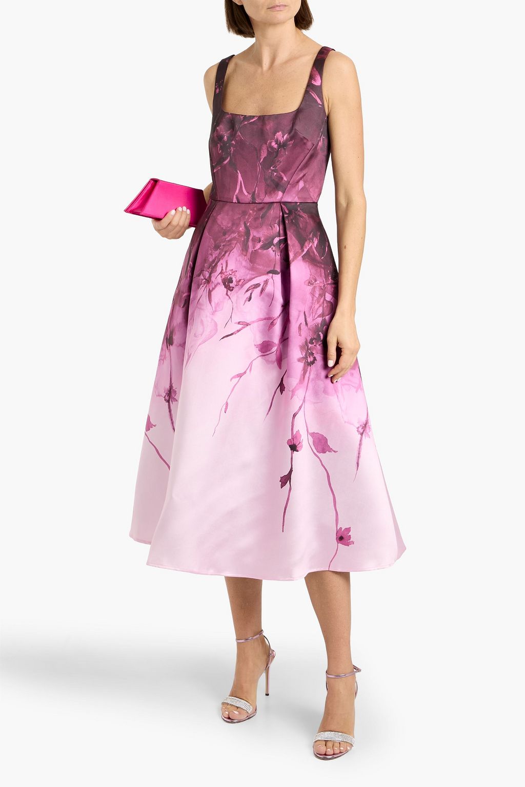 knee length dresses for ladies Strapless Corded Midi Dress main image 0