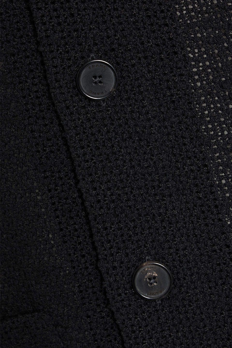 Frame Leather-trimmed Wool-blend Jacket In Black
