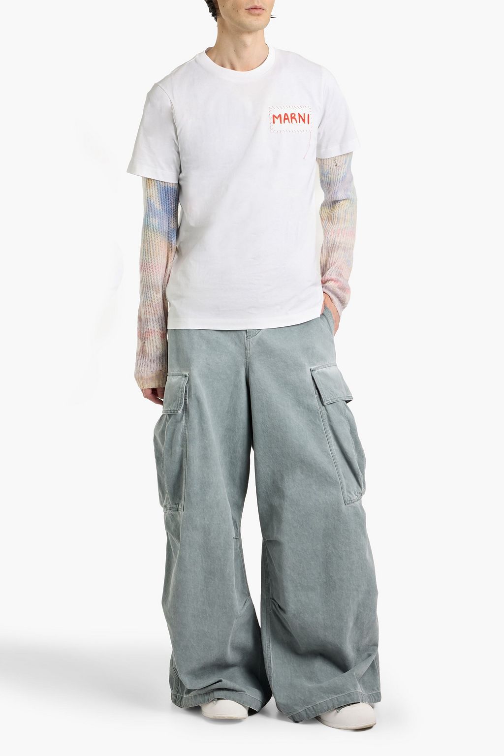 MARNI Logo-print cotton-jersey T-shirt | THE OUTNET