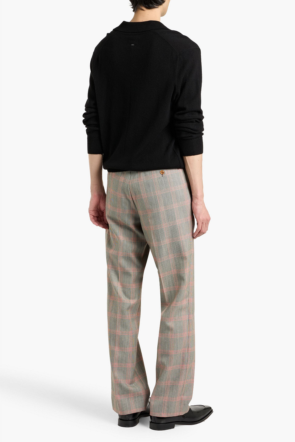  Marni - Prince Of Wales Checked Wool-blend Pants - Red - It 48 