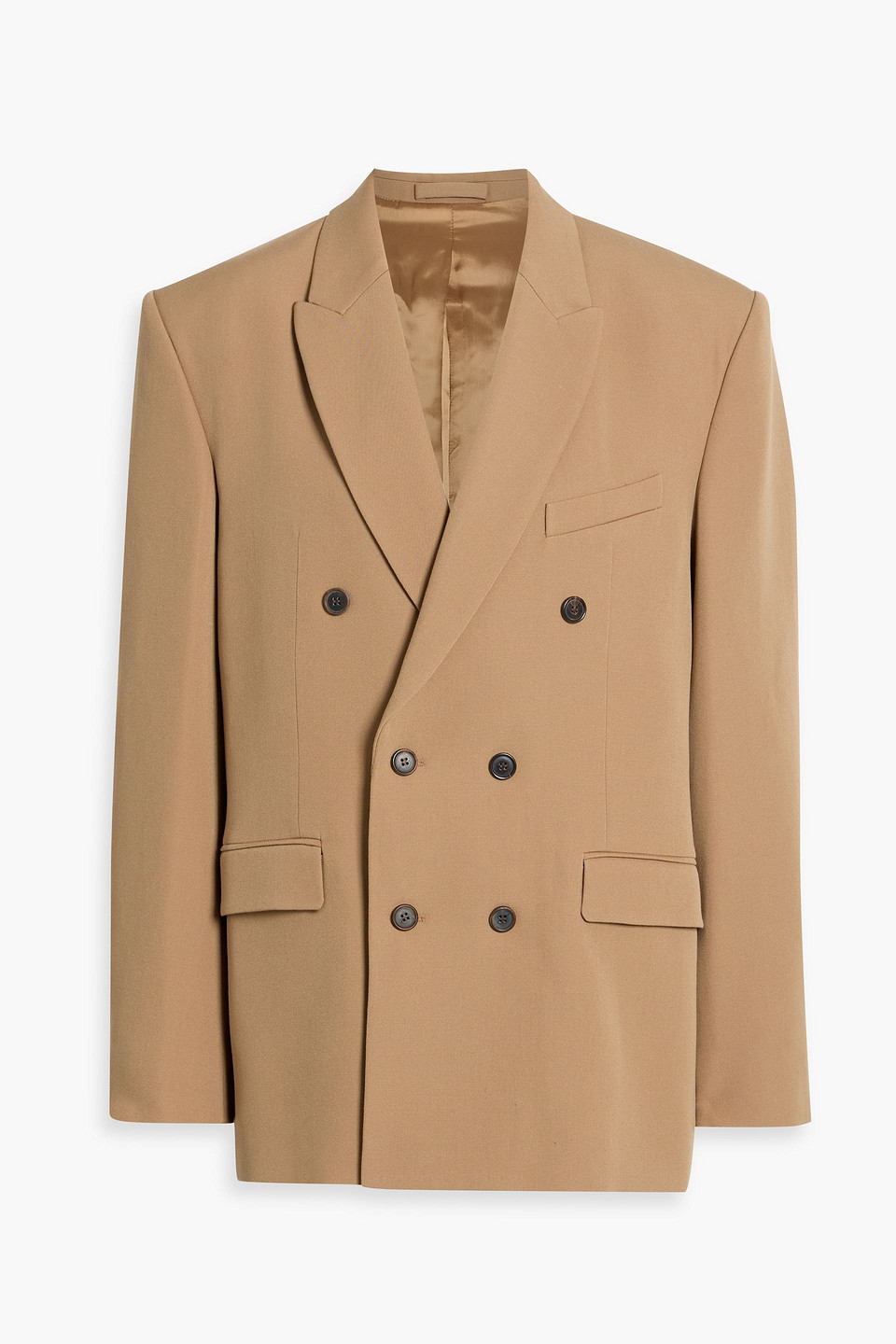 Wardrobe.nyc Double-breasted Wool Blazer In Brown