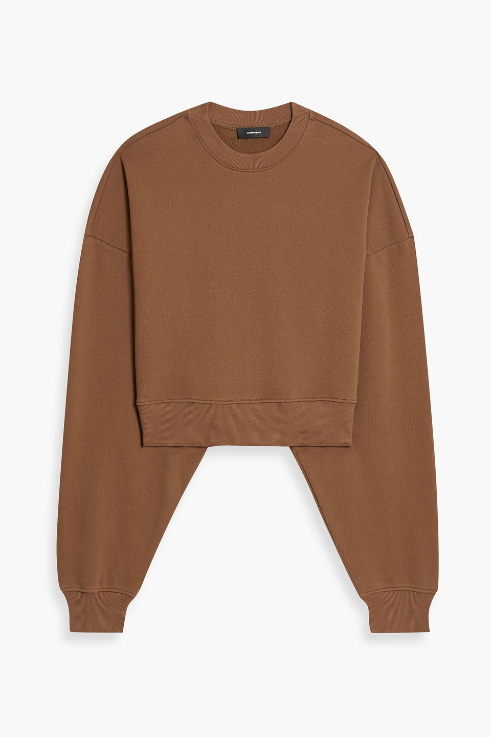 Wardrobe.nyc French Cotton-terry Sweatshirt In Brown