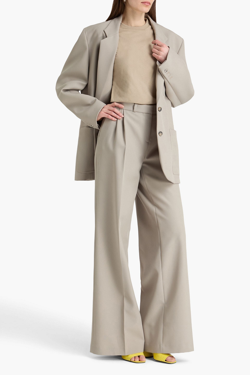  Coperni - Blazer Aus Crêpe Mit Schnalle - Neutral - M 
