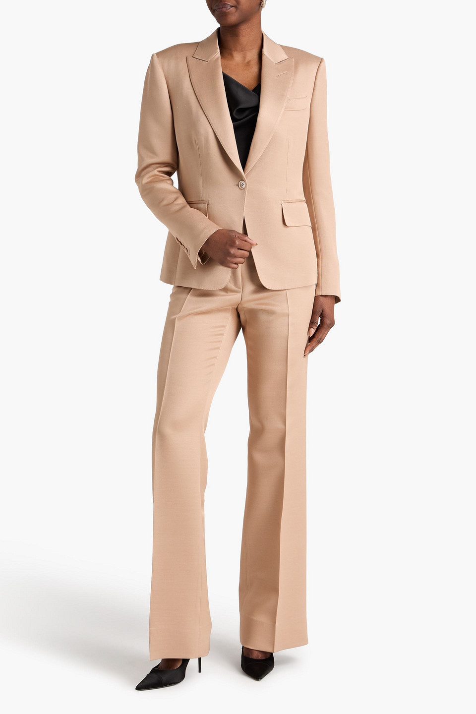  Tom Ford - Blazer Aus Einer Woll-seidenmischung - Neutral - It 44 