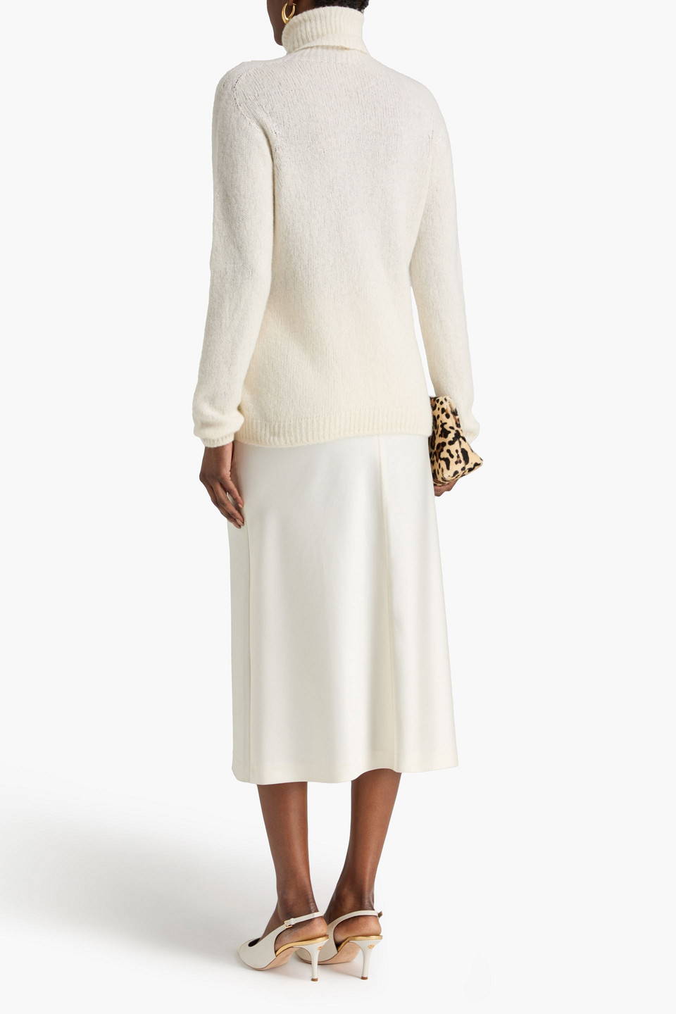  Tom Ford - Cashmere And Silk-blend Turtleneck Sweater - White - M 