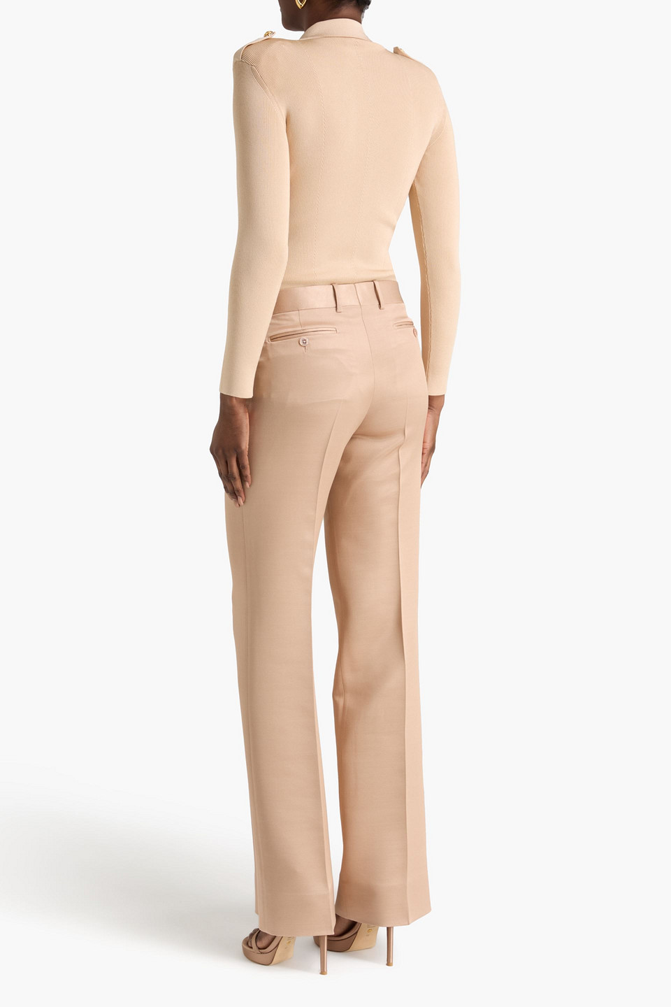  Tom Ford - Body Aus Geripptem Jersey - Neutral - Xs 