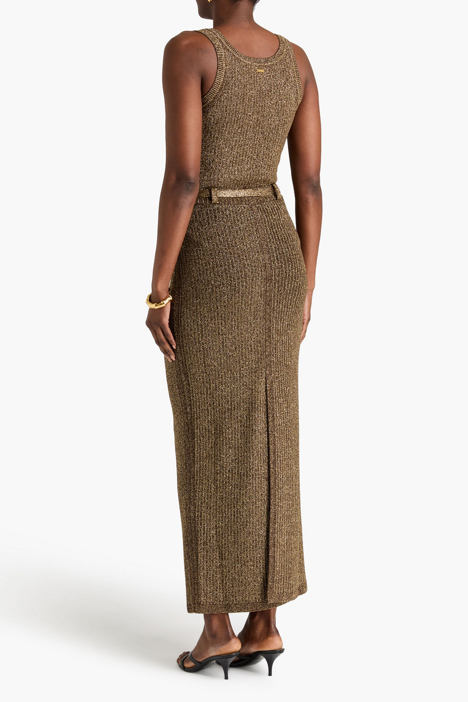  Tom Ford - Tanktop Aus Rippstrick In Metallic-optik - Metallic - Xs 
