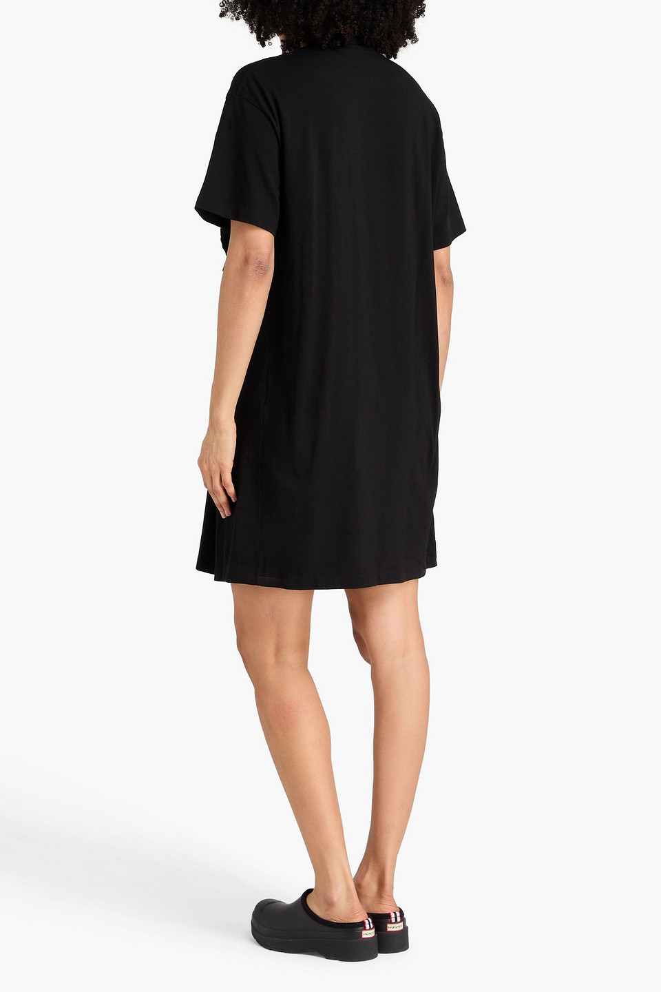  Cecilie Bahnsen - Minikleid „georgia“ Aus Jersey Aus Einer Baumwollmischung Mit Raffung - Schwarz - Uk 14 