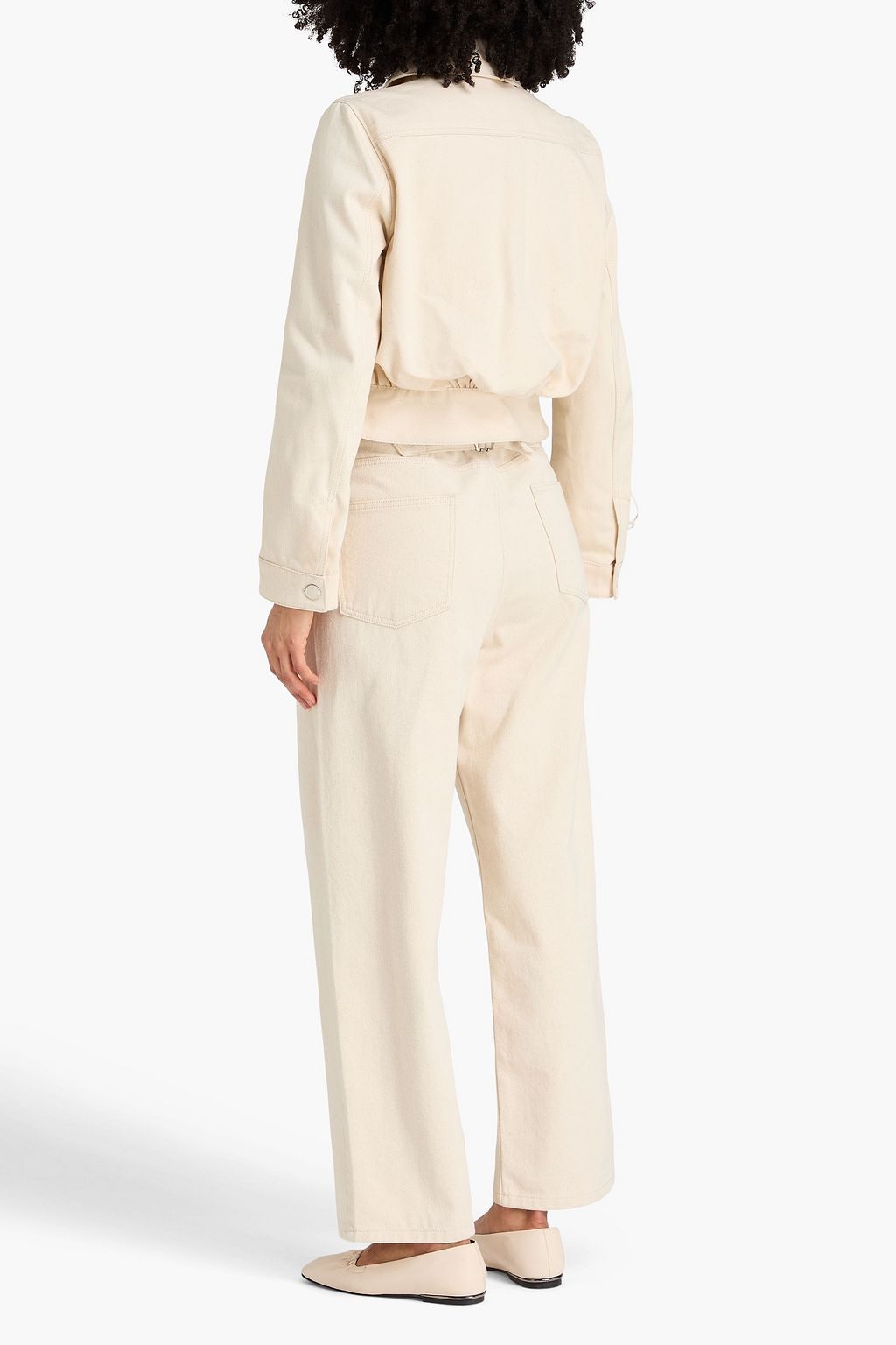 CECILIE BAHNSEN Sean floral-appliquéd denim jacket | THE OUTNET