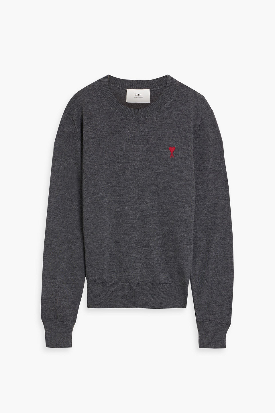 Embroidered merino wool sweater