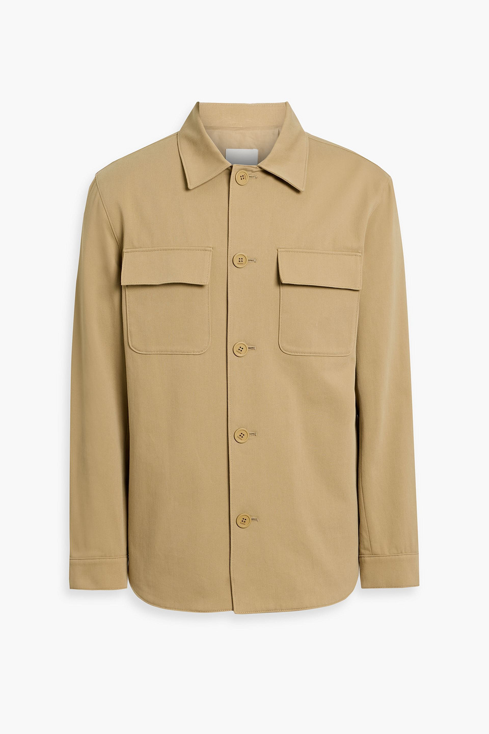 Sandro Cotton-twill Shirt In Brown