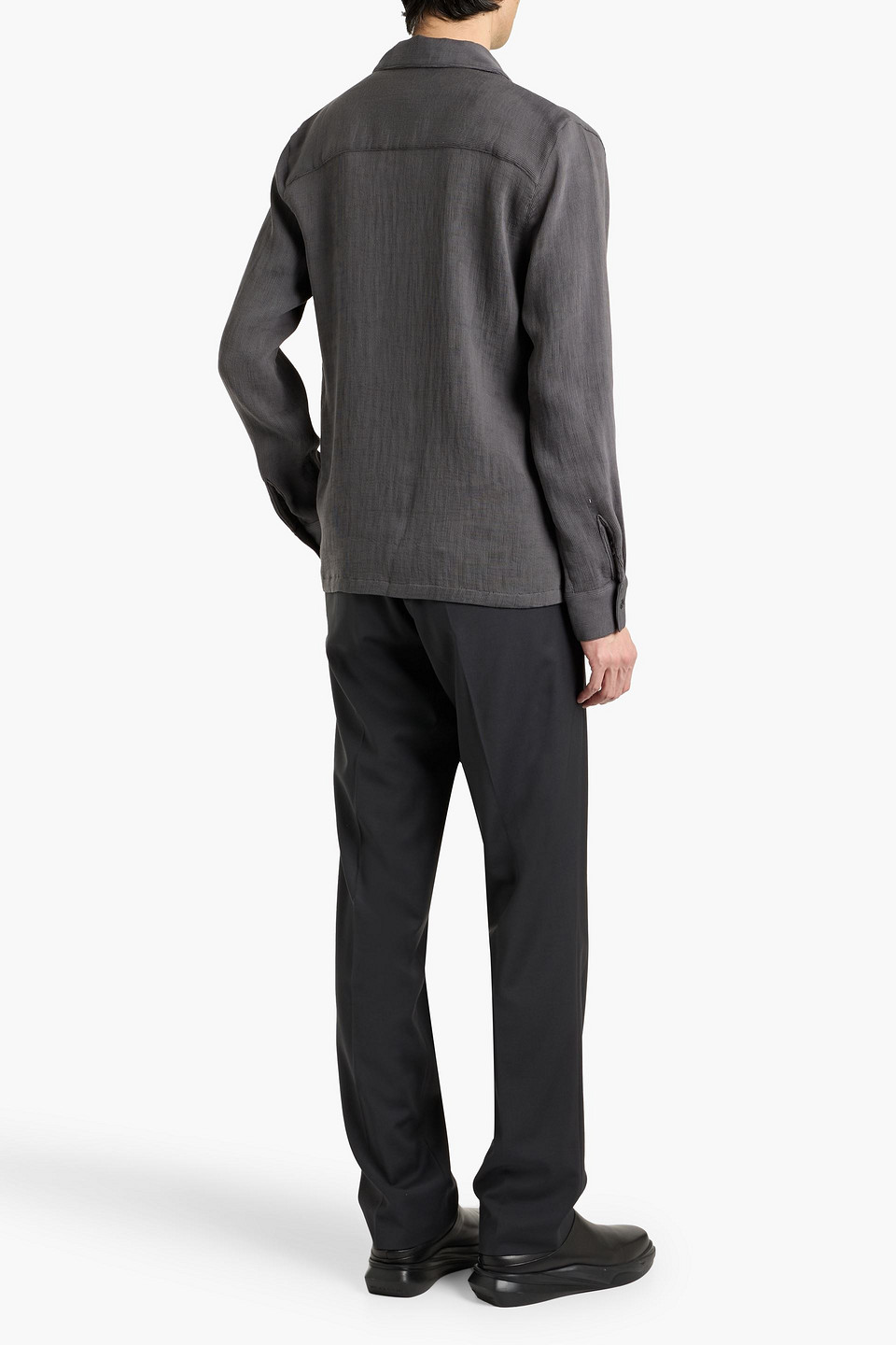  Sandro - Jacke Aus Rippstrick - Grau - S 
