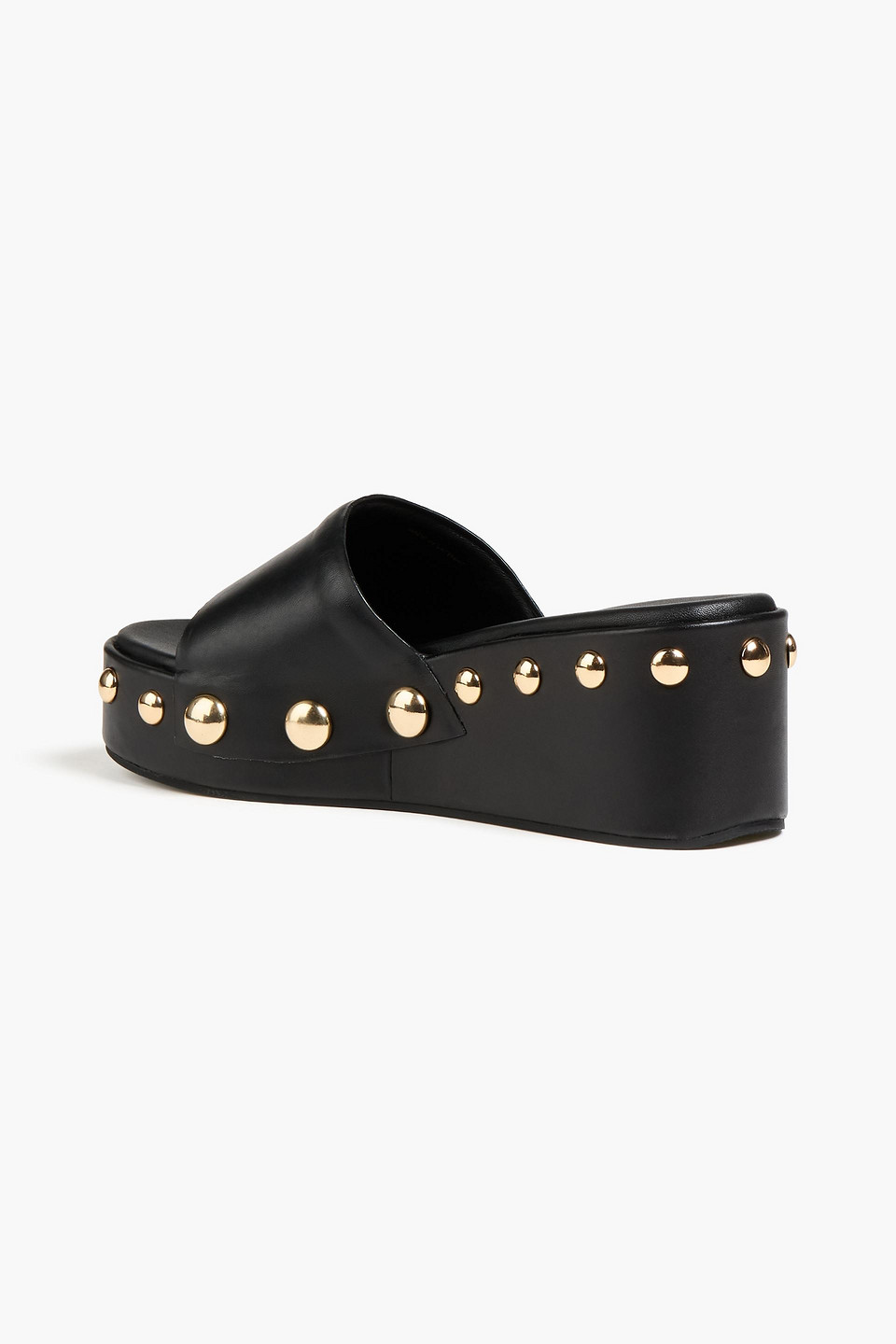  Maje - Embellished Leather Platform Mules - Black - Eu 36 