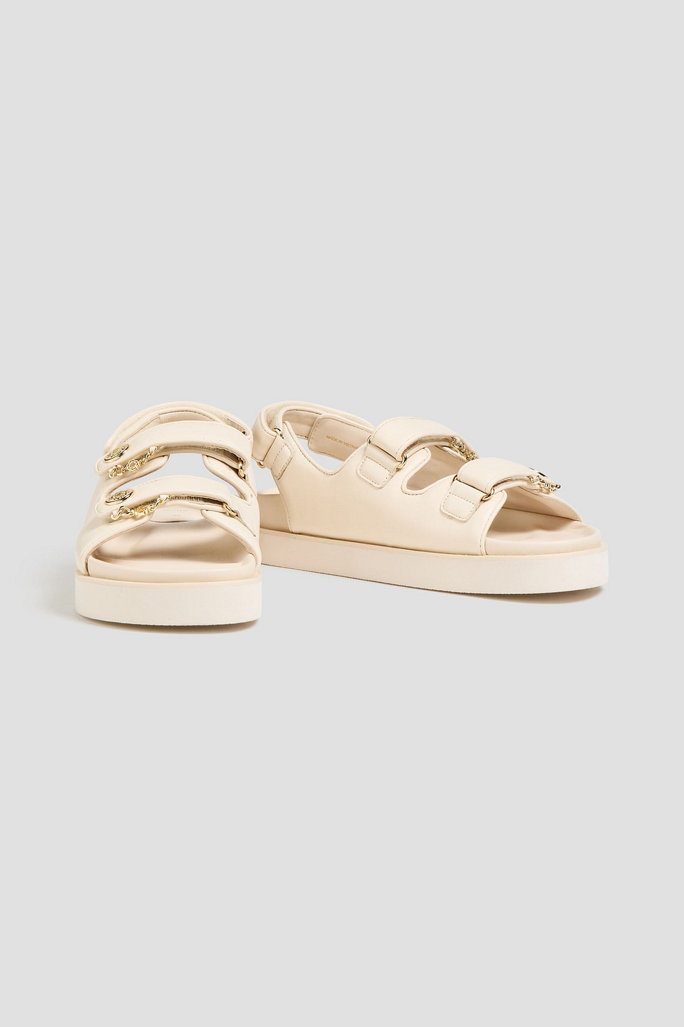  Maje - Embellished Leather Slingback Sandals - Weiß - Eu 36 