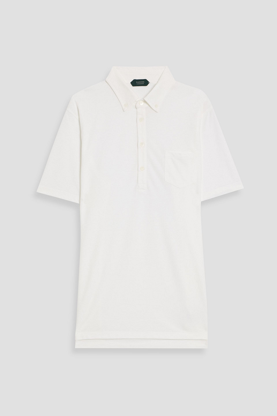 slowear - zanone cotton-jersey polo shirt - white - it 52