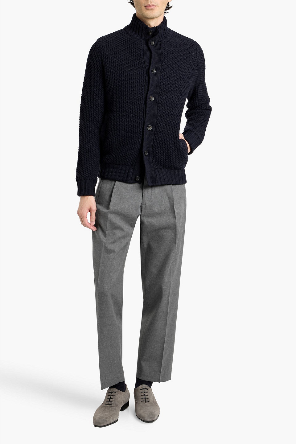 Slowear - Cardigan Aus Wolle - Blau - It 46 