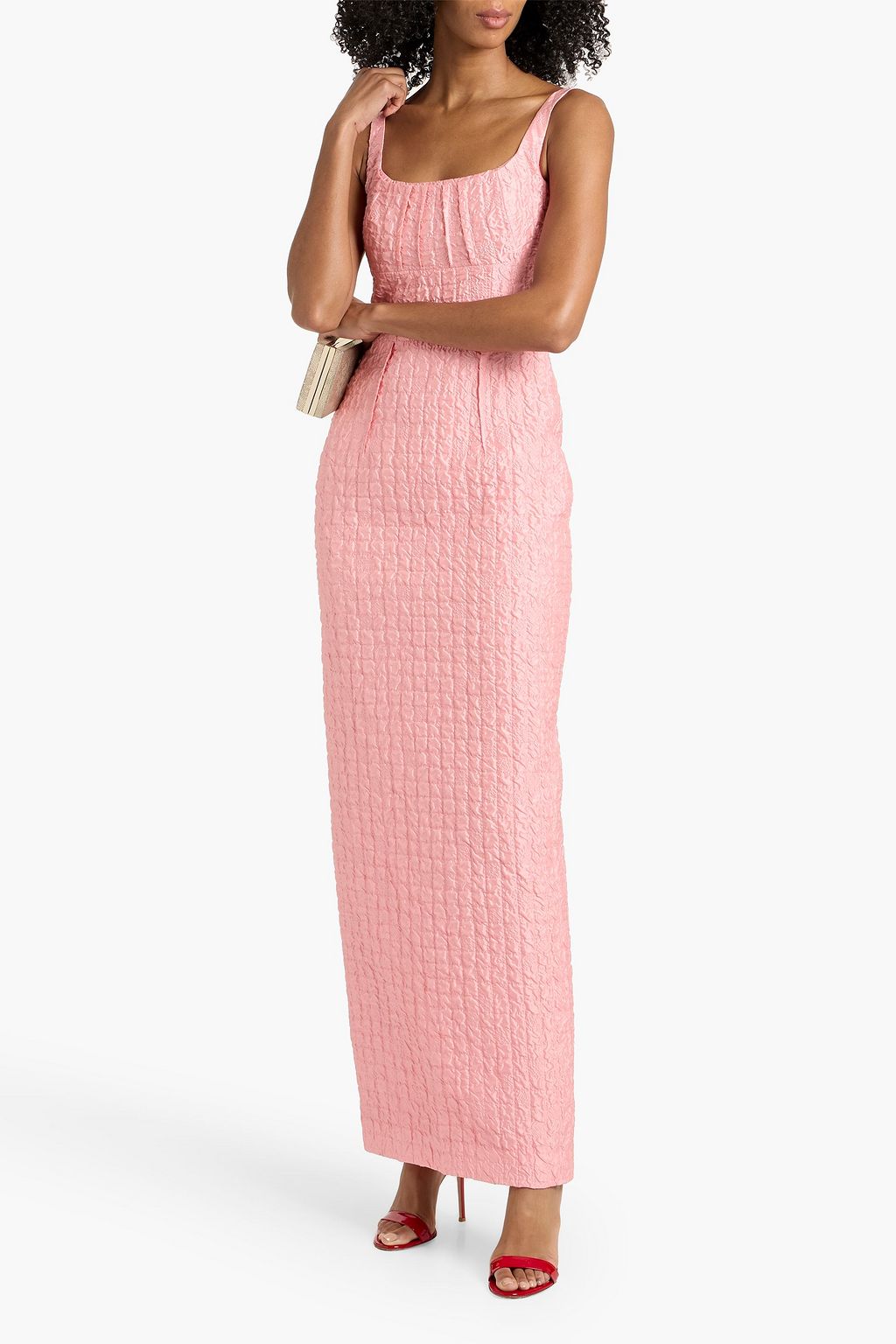 chinese dress ladies Afends Womens Focus Hemp Seersucker Maxi Dress