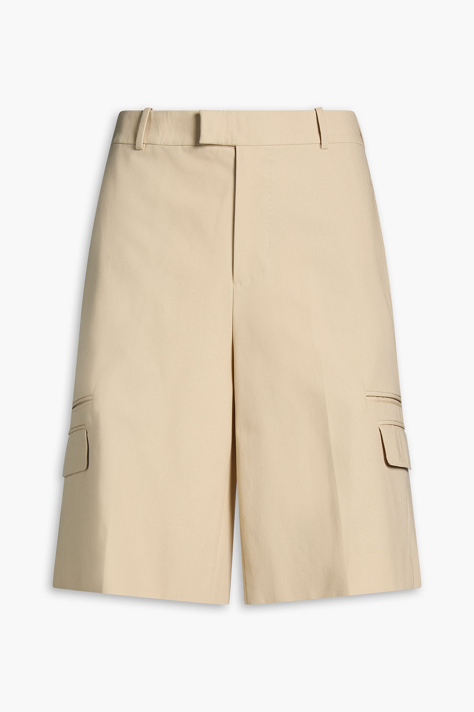 mcqueen - cotton-twill cargo shorts - neutral - it 50
