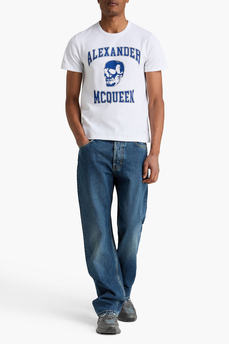  Mcqueen - Jeans Aus Denim - Blau - It 46 