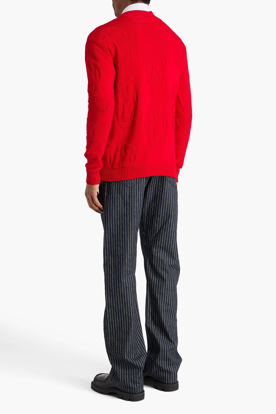  Mcqueen - Pullover Aus Jacquard-strick Aus Baumwolle - Rot - M 