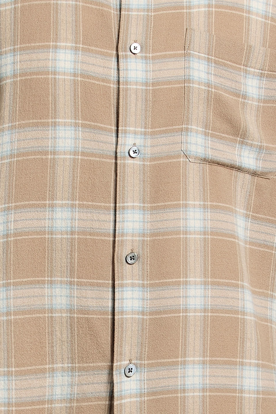 Frame Checked Flannel Shirt In Multi