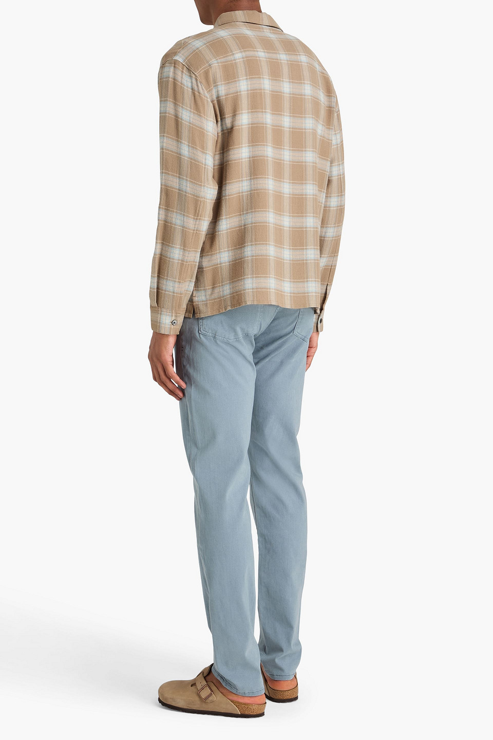  Frame - Checked Flannel Shirt - Neutral - S 