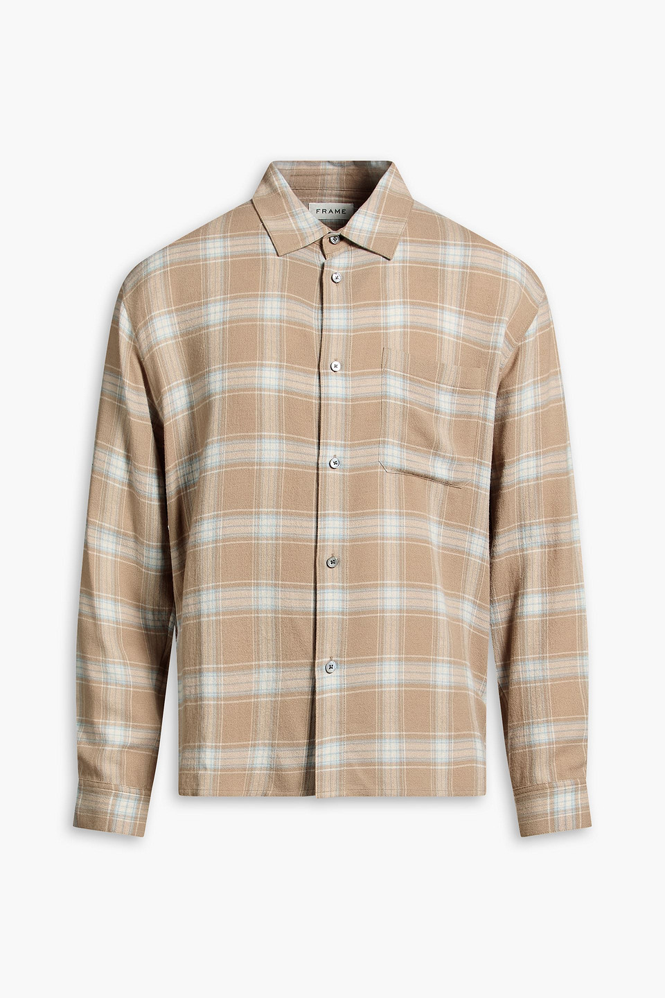frame - checked flannel shirt - neutral - s