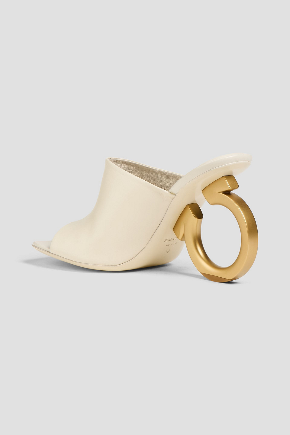  Ferragamo - Astro X5 Leather Mules - White - Us 8 
