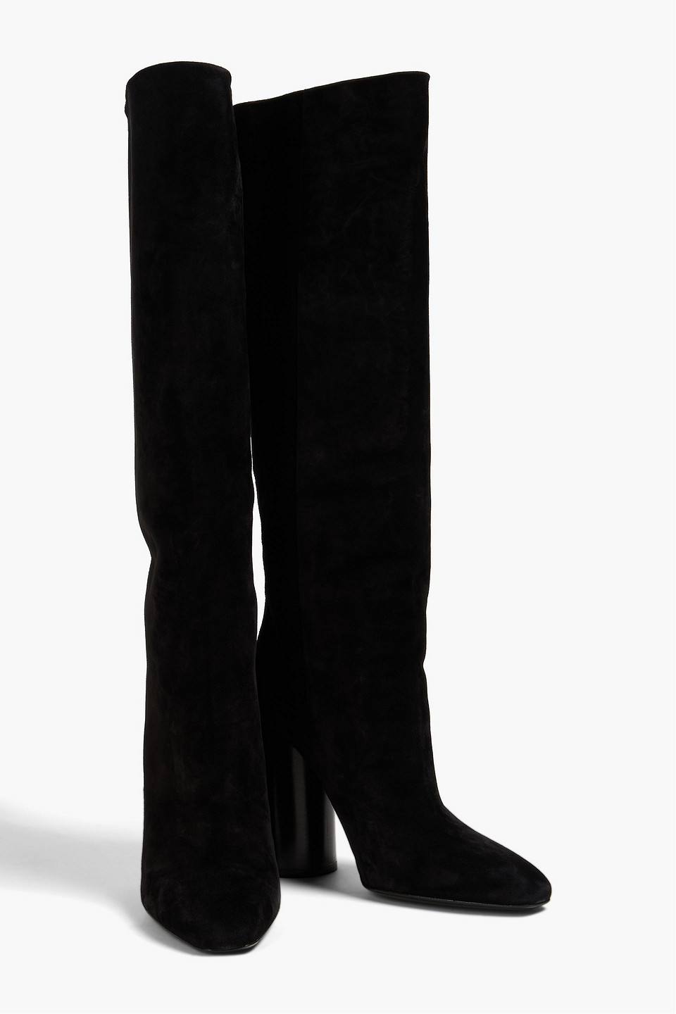  Ferragamo - Pampero Suede Knee Boots - Black - Us 5.5 