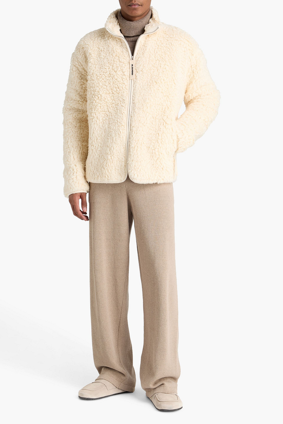  Jil Sander - Jacke Aus Baumwollfleece - Weiß - L 