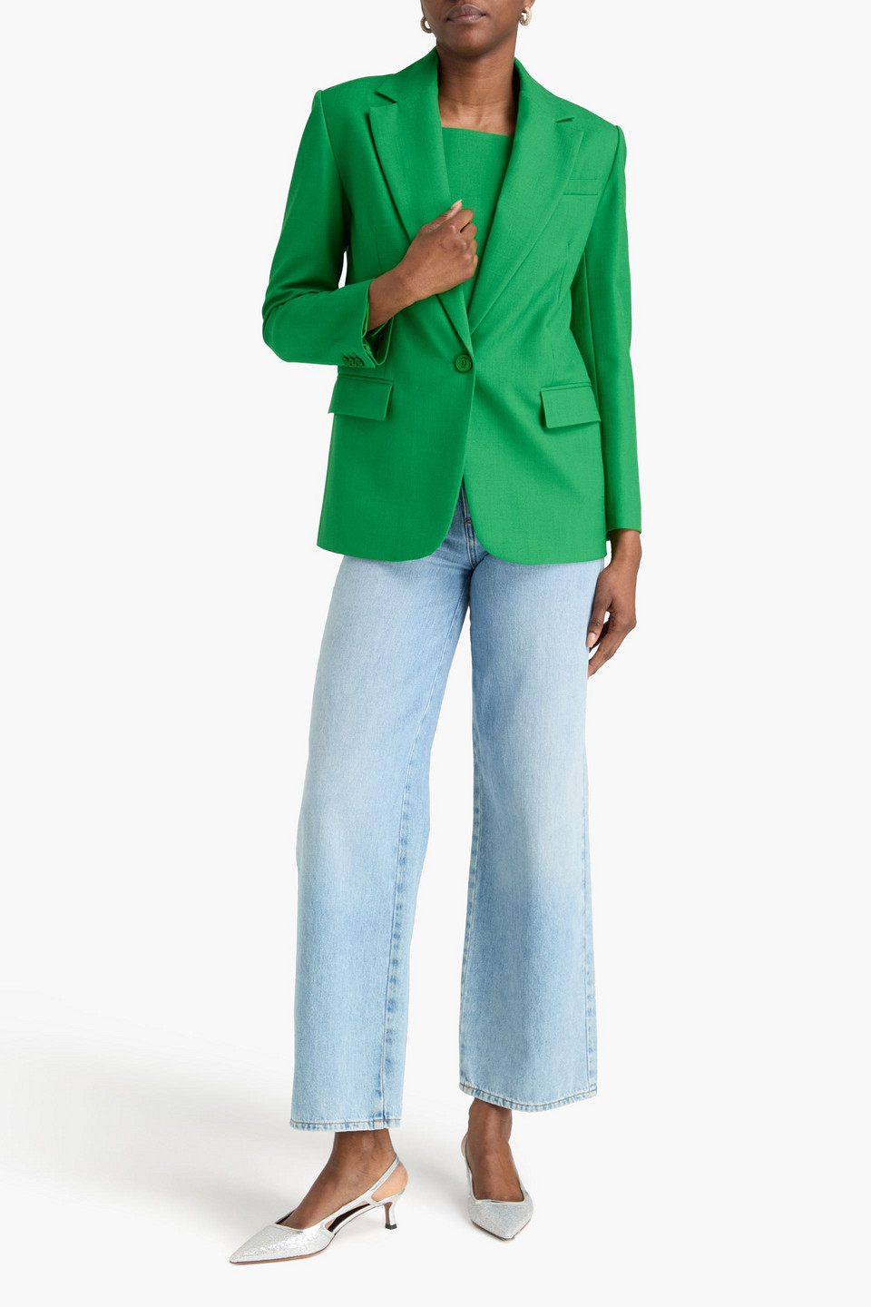  Maje - Blazer Aus Webstoff - Grün - Fr 36 