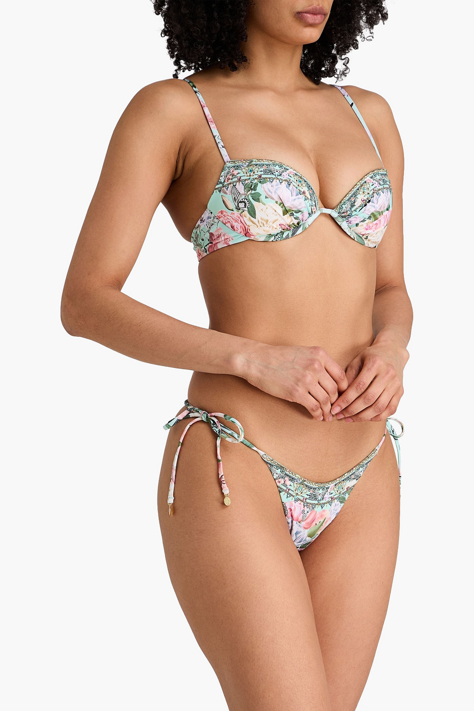  Camilla - Bikini-oberteil Mit Print - Grün - 10 B 