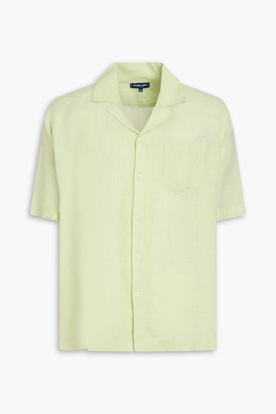 frescobol carioca - angelo linen shirt - green - xxl