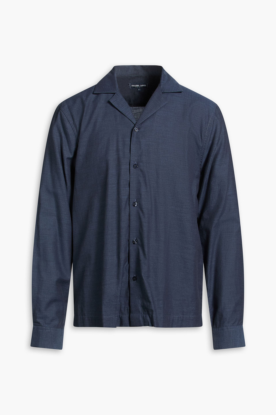 frescobol carioca - safra herringbone cotton shirt - blue - m